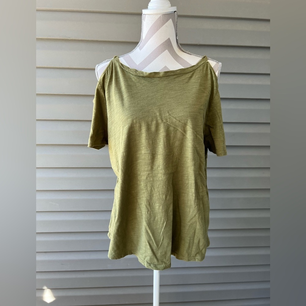 Maeve Turner Open-Shoulder Top Sz L